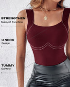 Contourx 2 Piece U Neck Shapewear with Built-In Bra