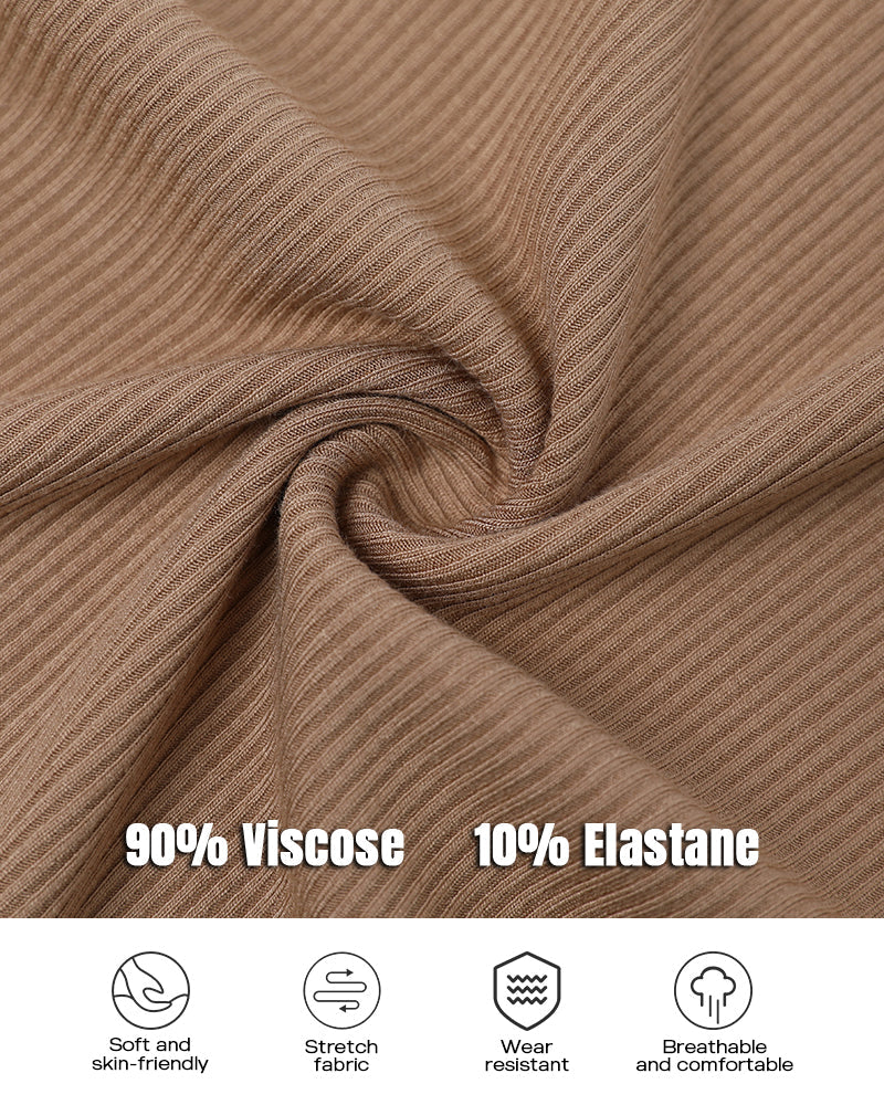 3-Pack Knit Racerback Tank Tops, Round Neck, Thick Straps
