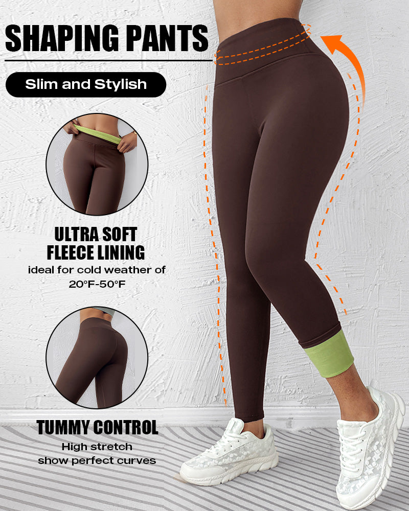 ShapeLift Warm Thermal Tummy Control Fleece-Lined Active Pants