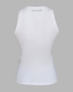 Sequin Keyhole Neck Sleeveless Rhinestone Ribbed Tank Top