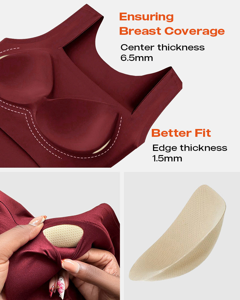 U-Neck Sleeveless Seamless Tank with Integrated Bra for Layering