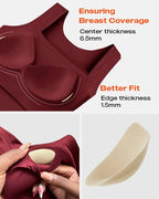 Seamless U-Neck Sleeveless Tank with Built-In Bra for Layering