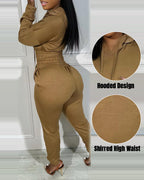 2-Piece Tracksuit with Hoodie and Jogger Sweatpants