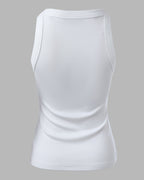 3-Pack Knit Racerback Tank Tops, Round Neck, Thick Straps