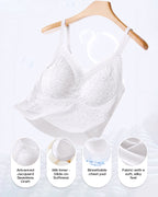 Lace V-Neck Spaghetti Strap Bralette - Sexy Soft Crop Cami