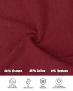 Rib Knit Notch Neck Long Sleeve Top with Built-In Bra