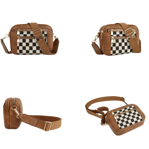 Checkered Crossbody Bag