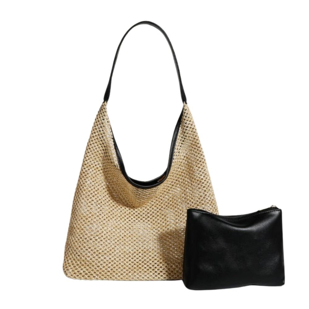 Léontine | Straw Shoulder Crossbody Bag