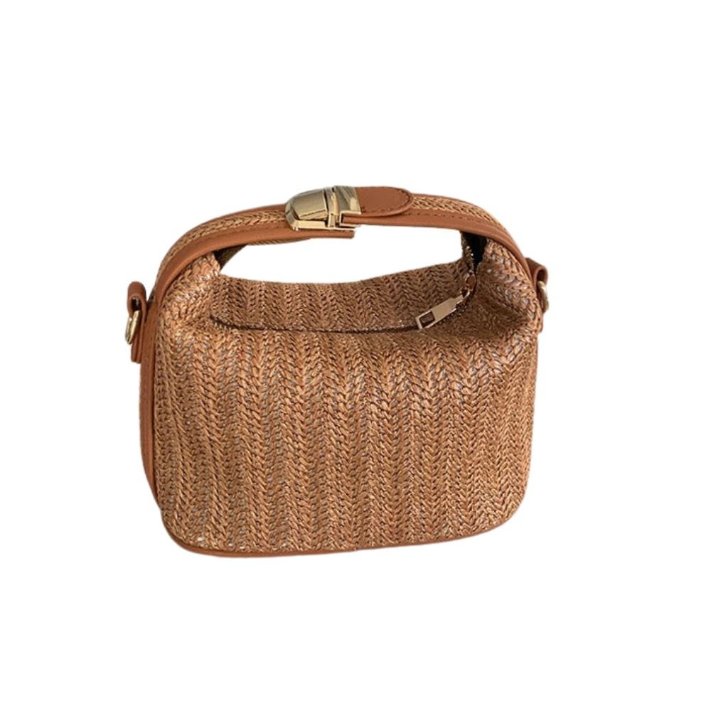 Straw crossbody bag