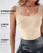 Contourx 2 Piece U Neck Shapewear with Built-In Bra