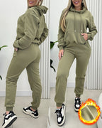 Argyle Textured Hooded Teddy Jacket with Long Sleeves and Side Slits