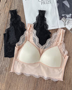 2-Pack Scallop Trim Lace V-Neck Bralette Camisoles
