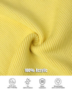 Half-Zip Ribbed Knit Crewneck Sweater with Flap Detail Pullover.