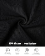 U-Neck Long Sleeve Ribbed Top with Built-In Bra