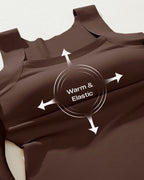 U-Neck Sleeveless Seamless Tank with Integrated Bra for Layering