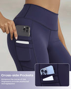 Winter Warm High-Waisted Thermal Yoga Pants with Pockets