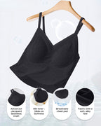 Lace V-Neck Camisole with Adjustable Spaghetti Straps Bralette