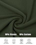 2-Pack Ribbed Racerback Tank Tops, Round Neck, No Bra Pads