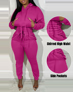 2-Piece Tracksuit with Hoodie and Jogger Sweatpants