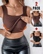 Contourx 2 Piece U Neck Shapewear with Built-In Bra