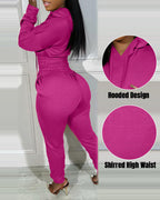 2-Piece Tracksuit with Hoodie and Jogger Sweatpants