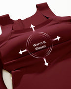 U-Neck Sleeveless Seamless Tank with Integrated Bra for Layering