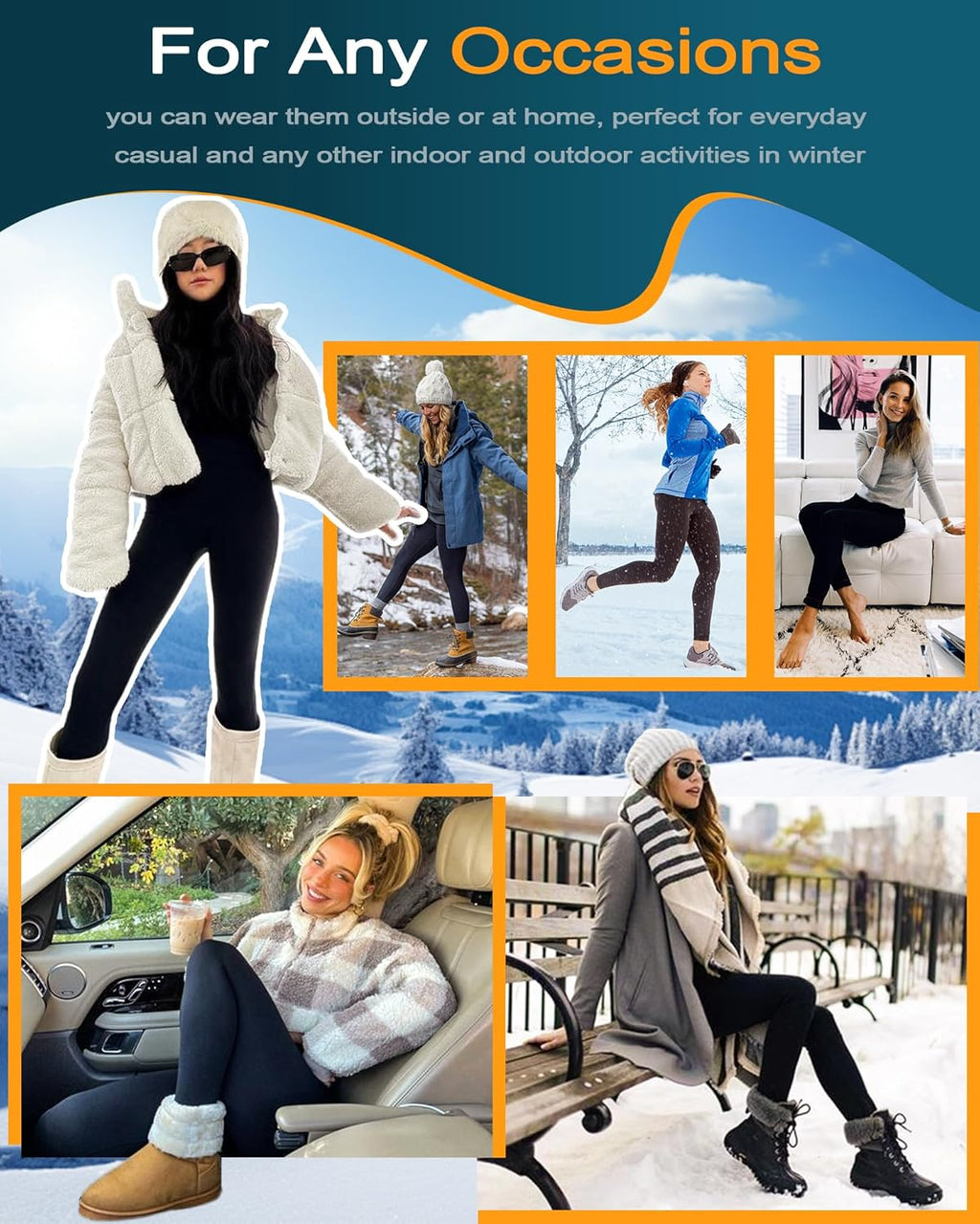 ShapeLift Warm Thermal Tummy Control Fleece-Lined Active Pants