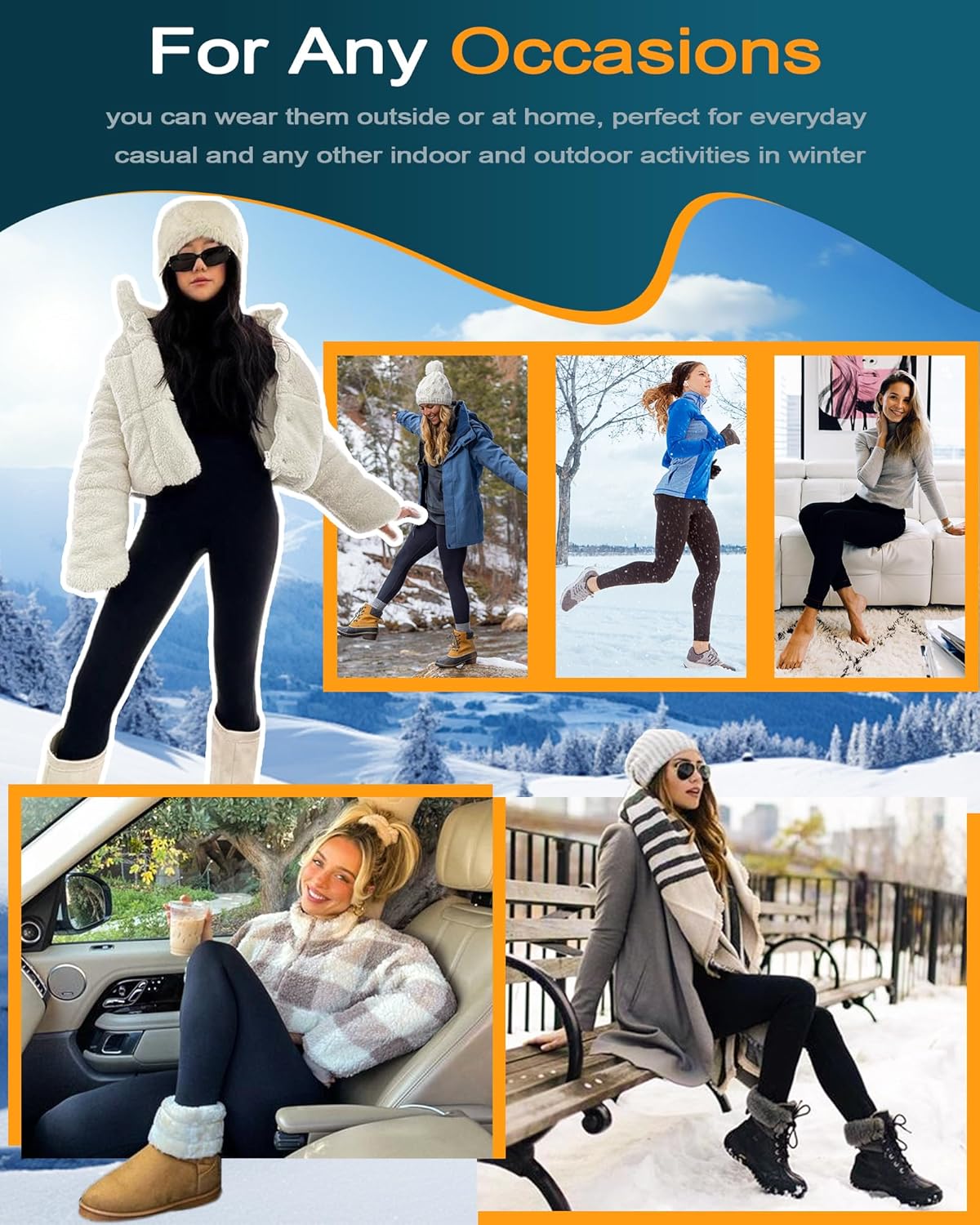 ShapeLift Warm Thermal Tummy Control Fleece-Lined Active Pants