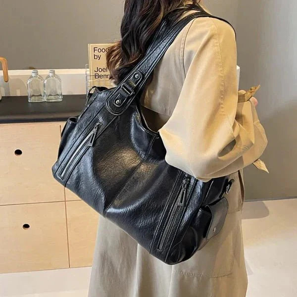 Burgundy Leather Crossbody Bag