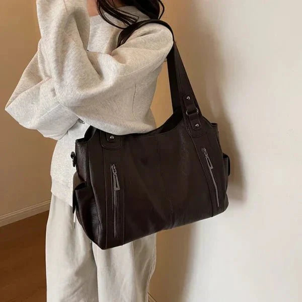 Burgundy Leather Crossbody Bag