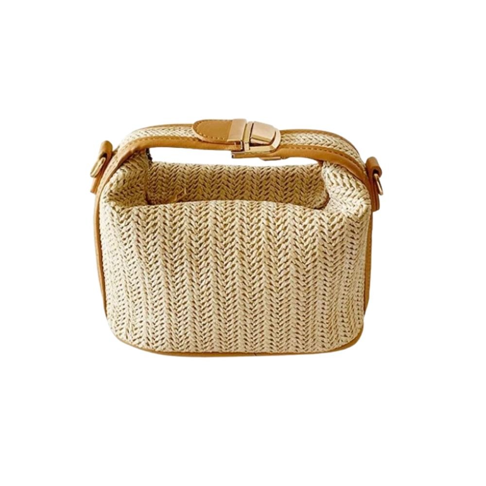 Straw crossbody bag