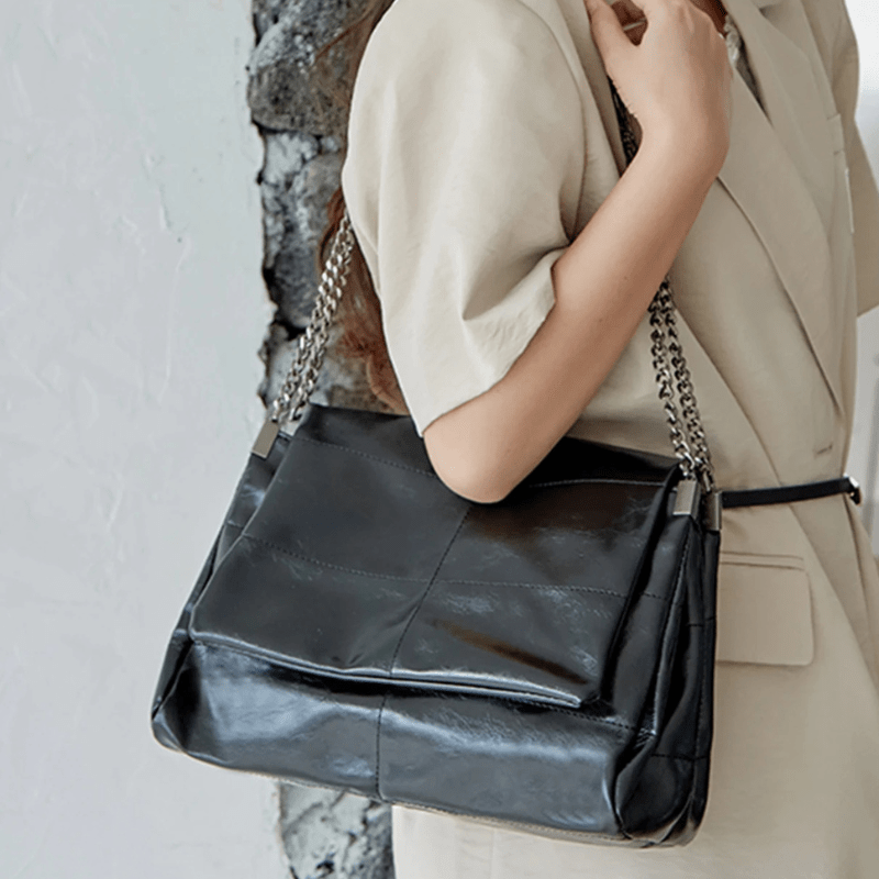 Leather crossbody bag