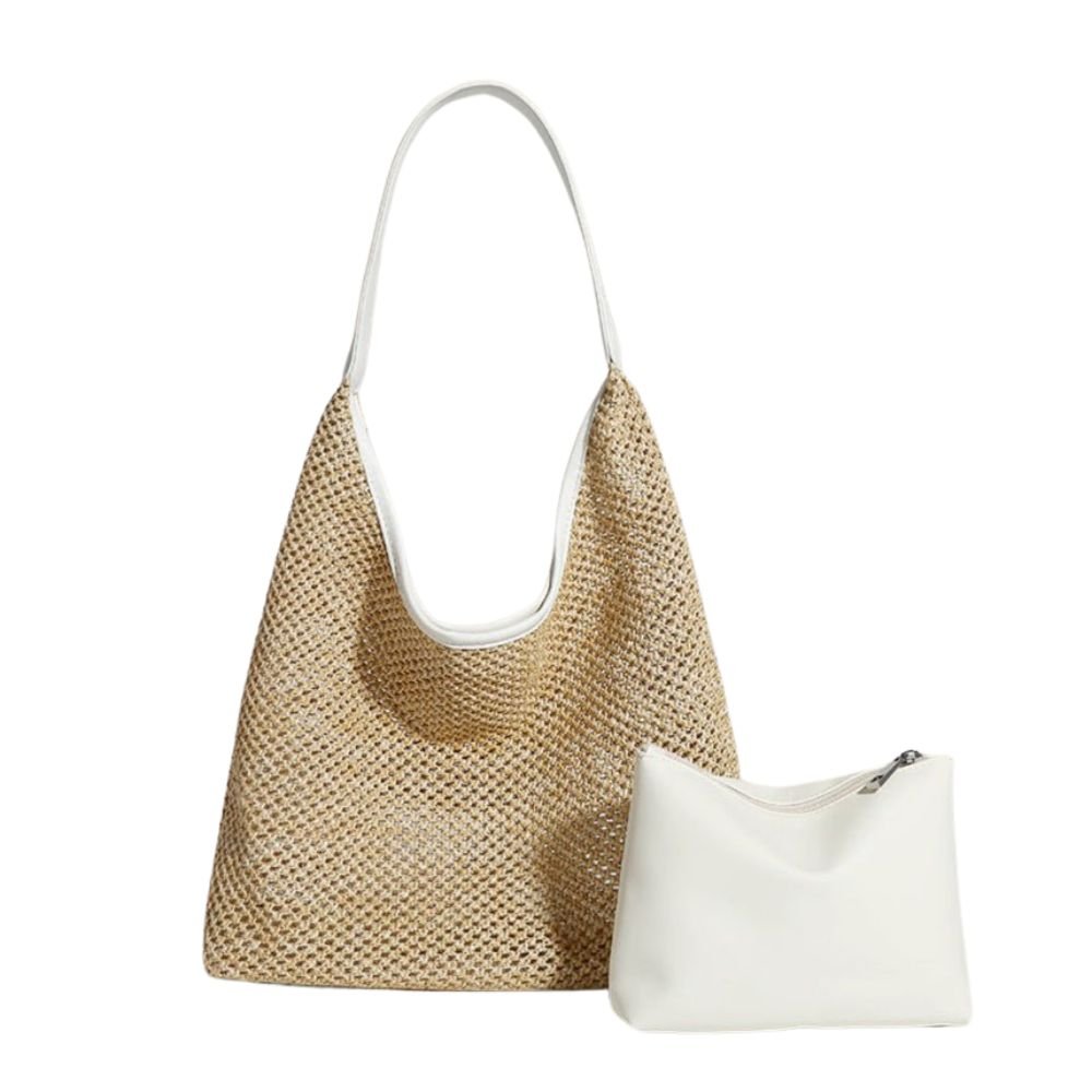 Léontine | Straw Shoulder Crossbody Bag