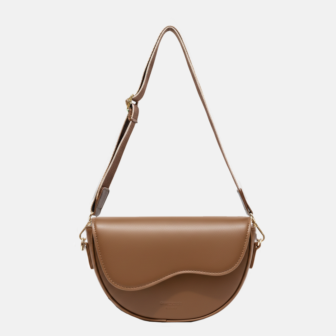 Elena | Classic Sadel Crossbody Bag