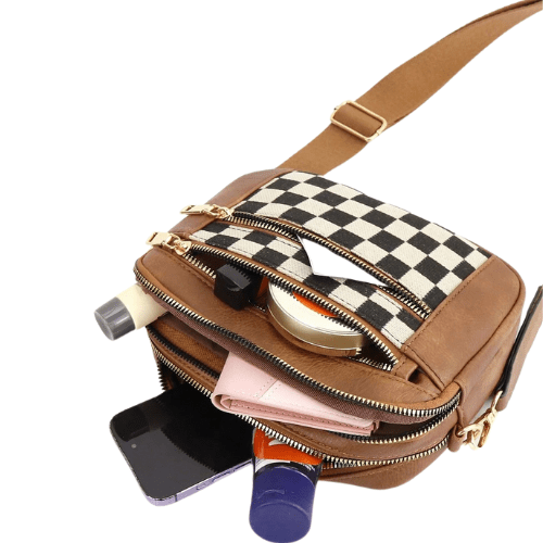 Checkered Crossbody Bag