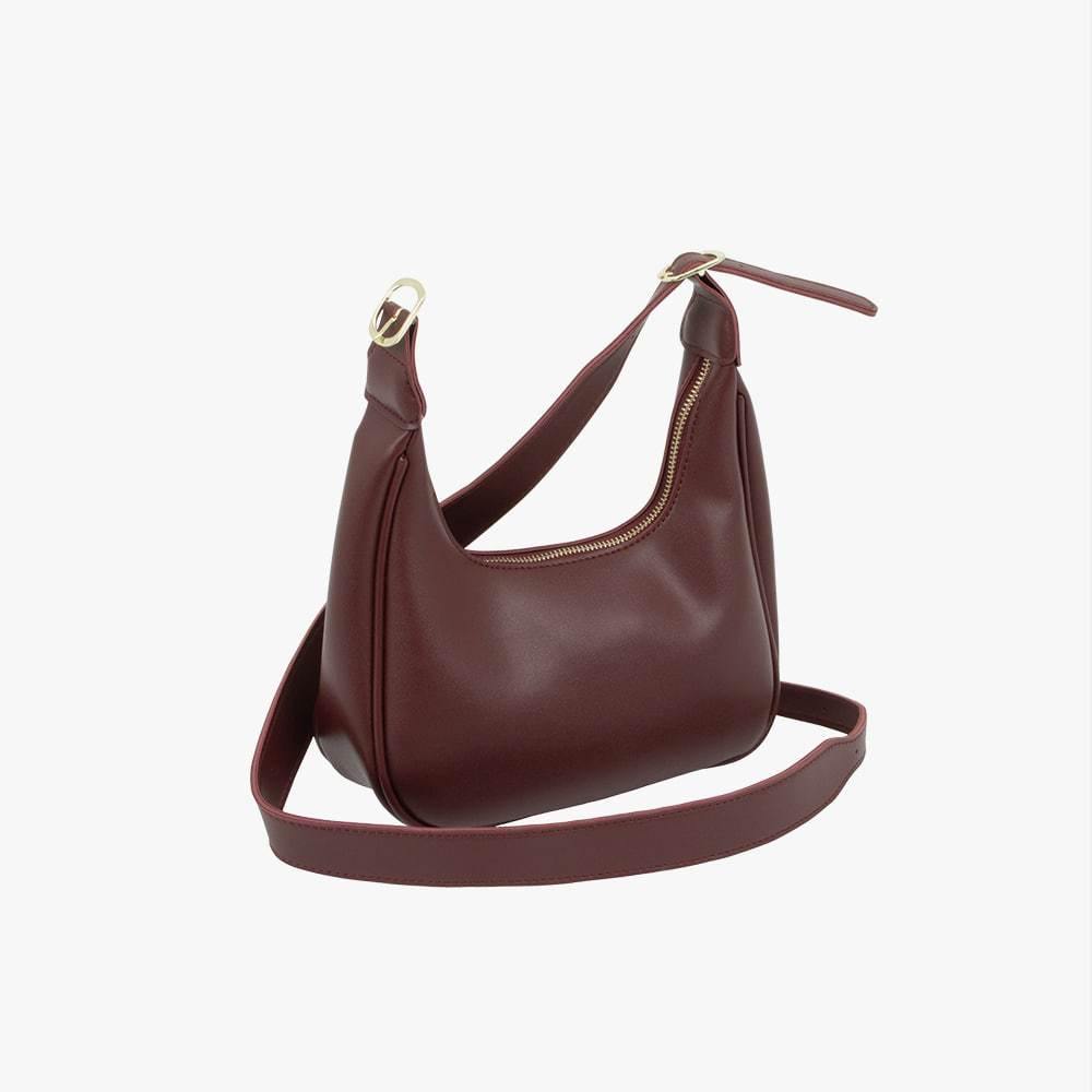 Océane | Crescent Leather Crossbody Bag