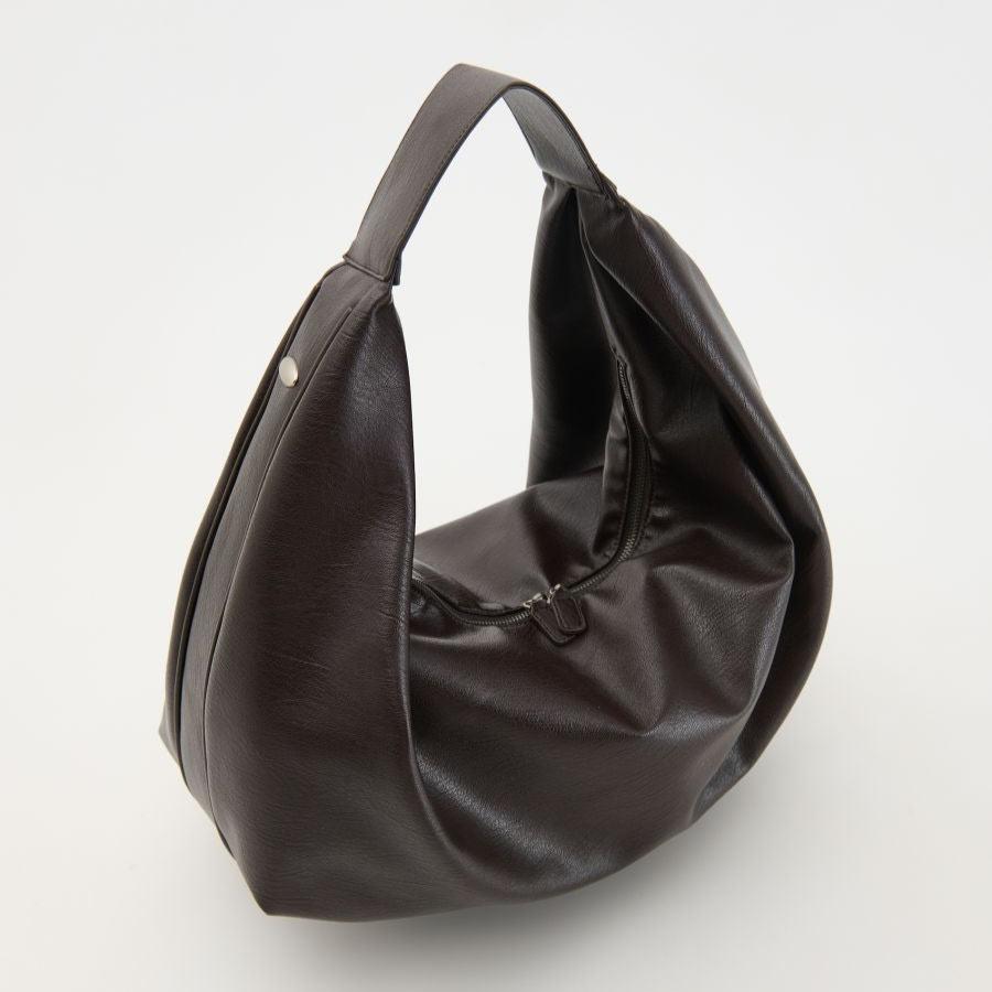 Leather Crescent Shoulder Bag