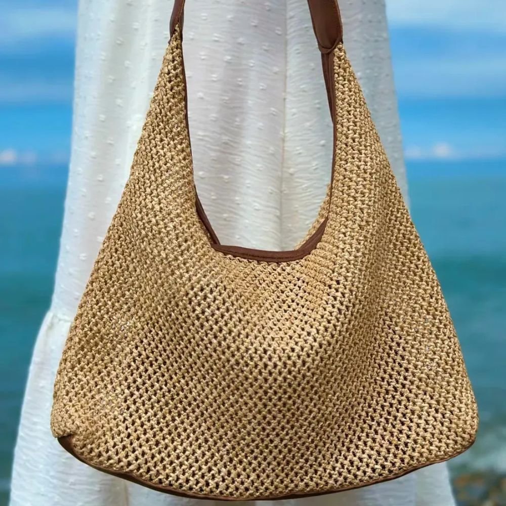 Léontine | Straw Shoulder Crossbody Bag