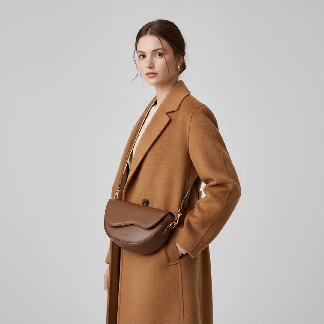 Elena | Classic Sadel Crossbody Bag
