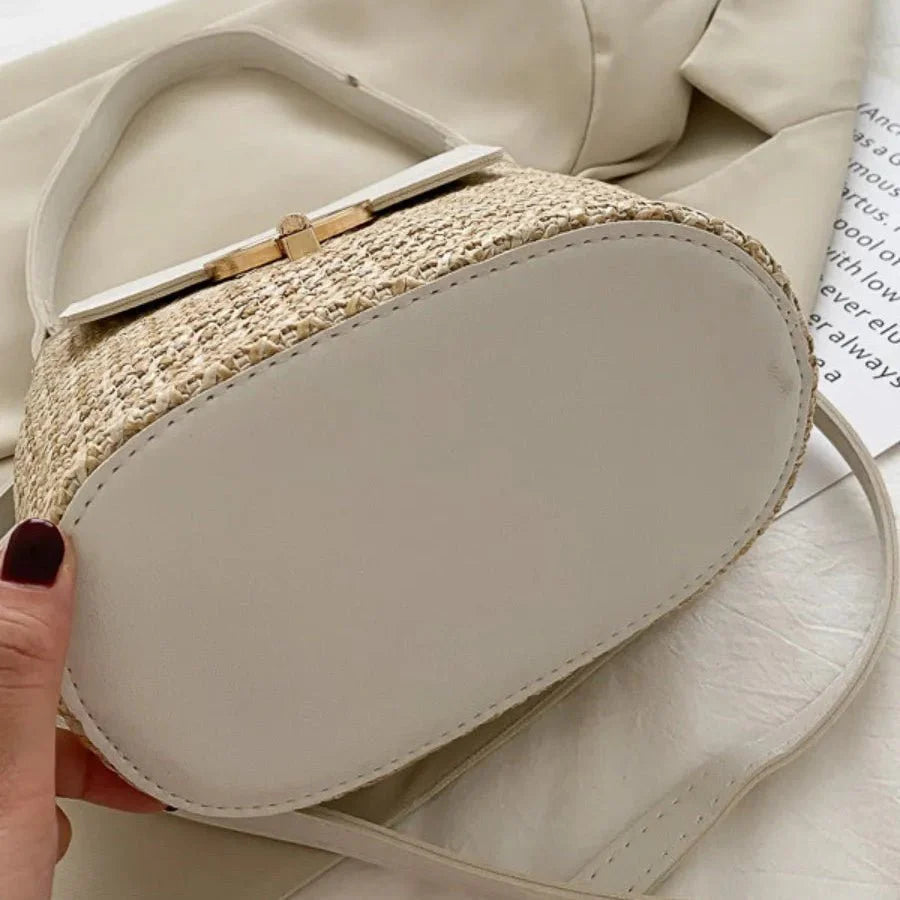Wicker Bucket Bag
