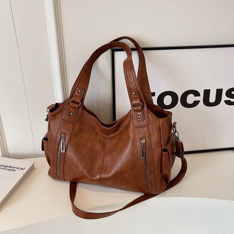 Burgundy Leather Crossbody Bag