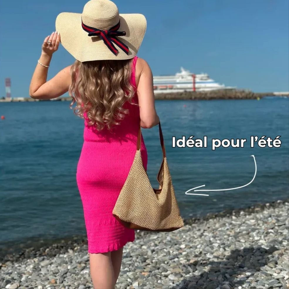 Léontine | Straw Shoulder Crossbody Bag