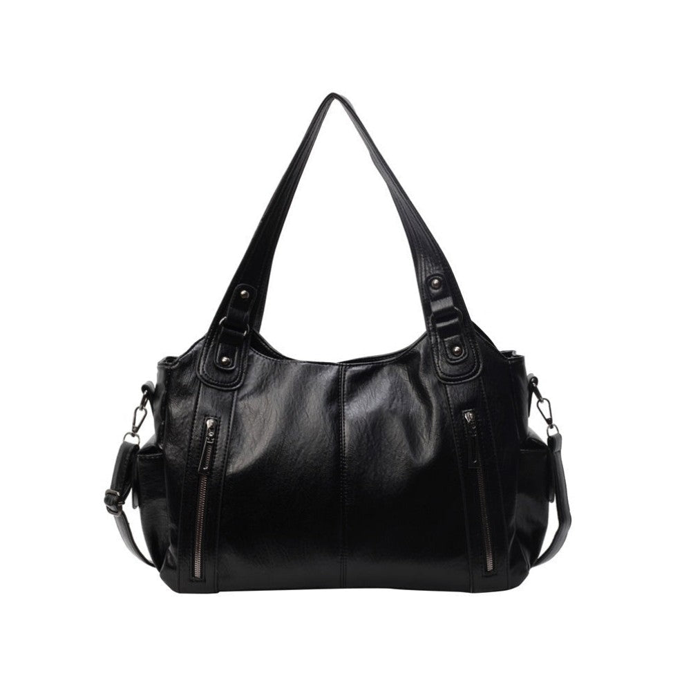 Émeline | Burgundy Leather Crossbody Bag