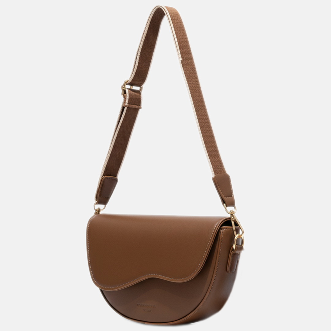 Elena | Classic Sadel Crossbody Bag