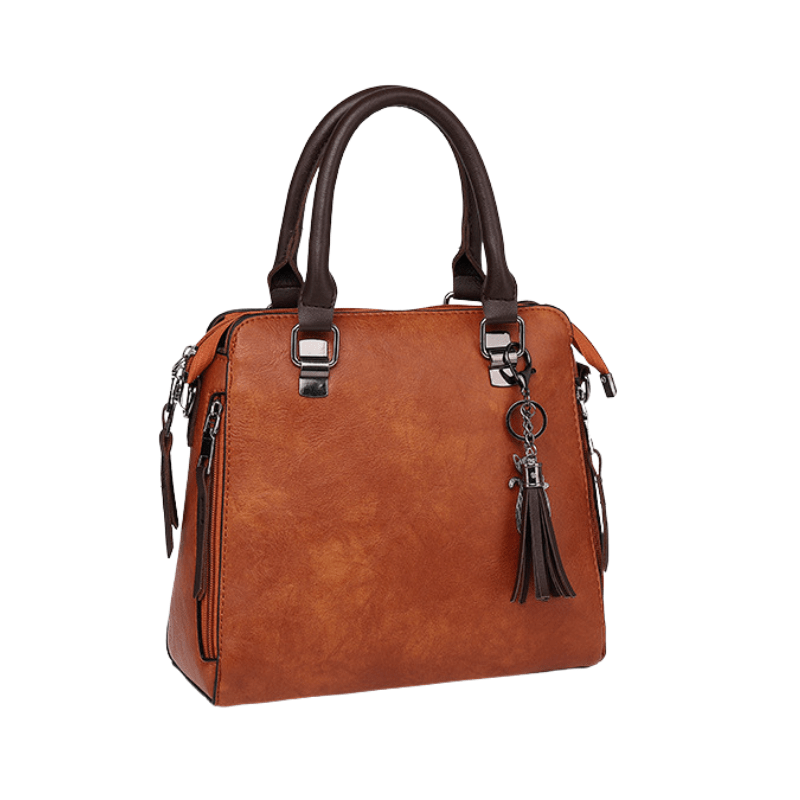 Set of 4 leather shoulder bags