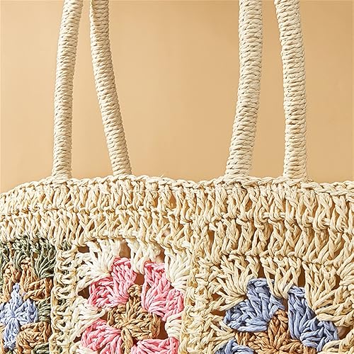 Straw shoulder bag