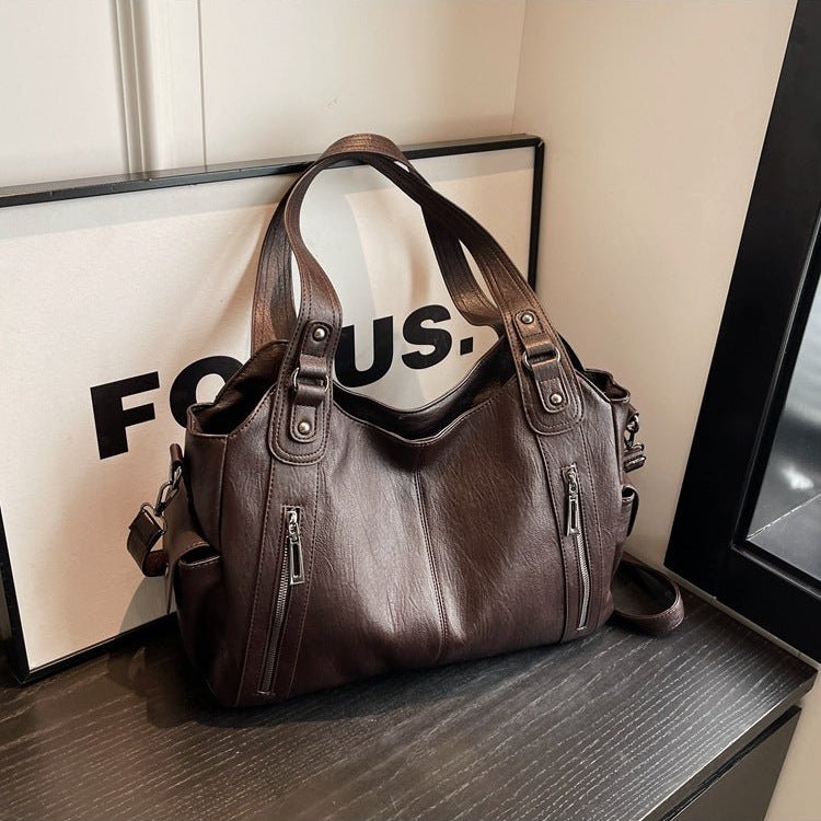 Burgundy Leather Crossbody Bag