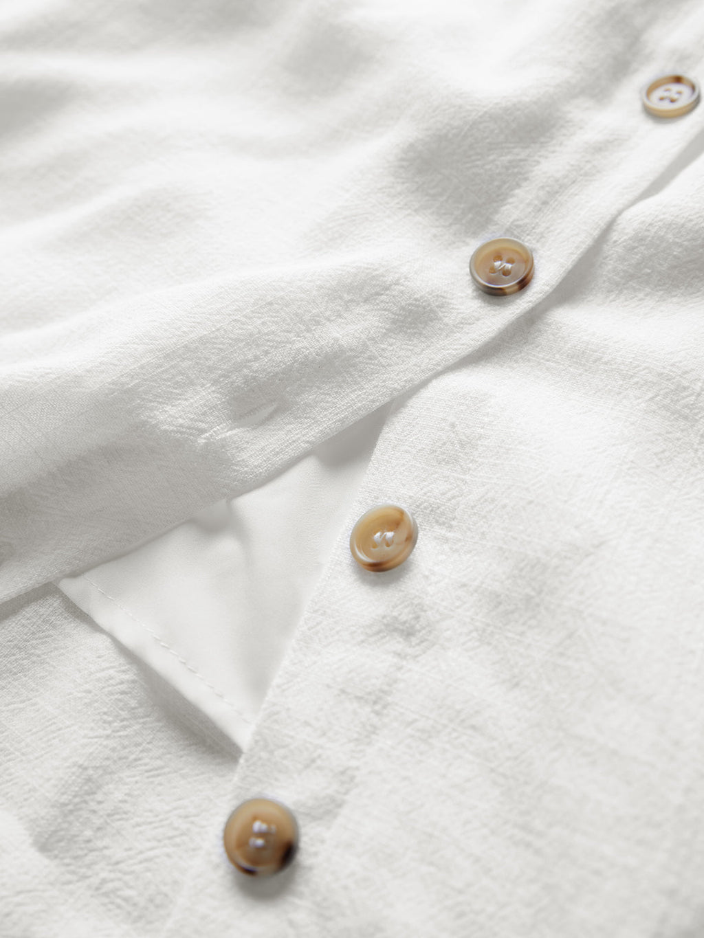 Charming Linen Mini Dress in Soft Plain Design