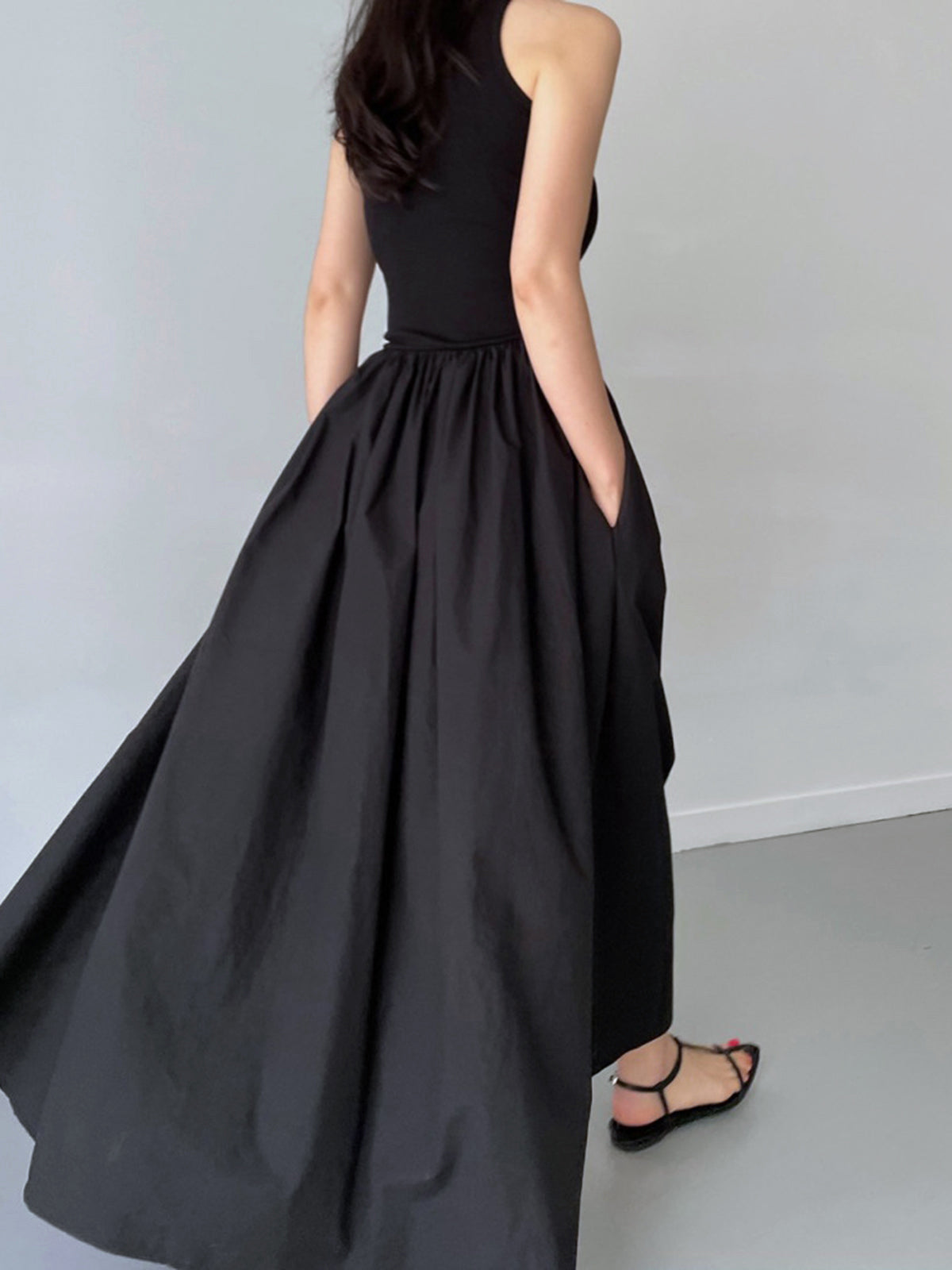 Casual Crew Neck Long Sleeve Dress