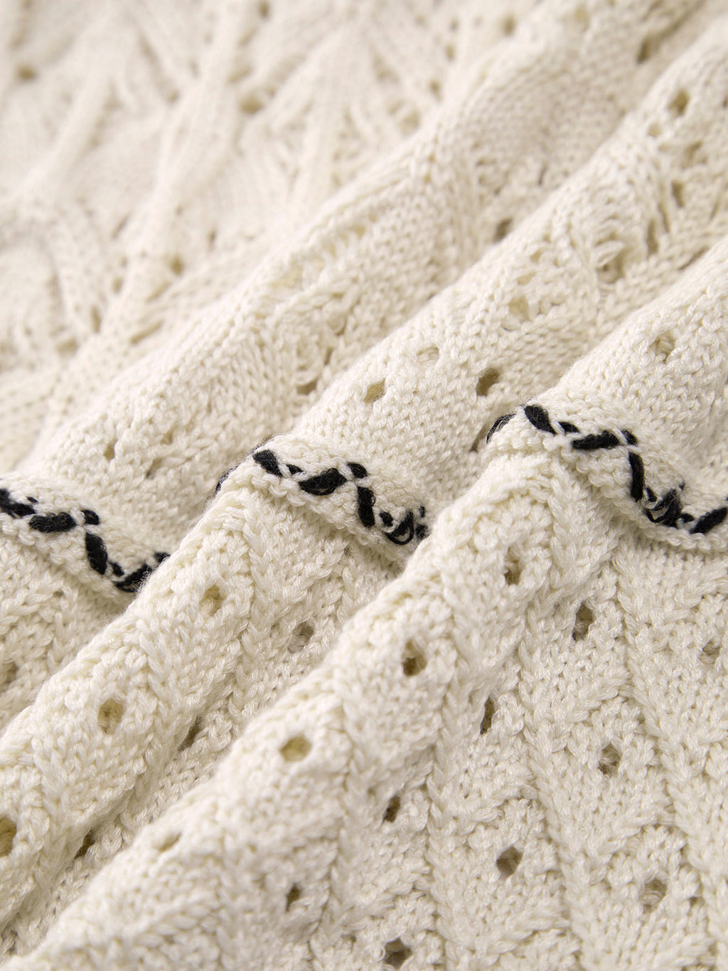 Paros Crochet Eyelet Midi Dress with Sheer Panels